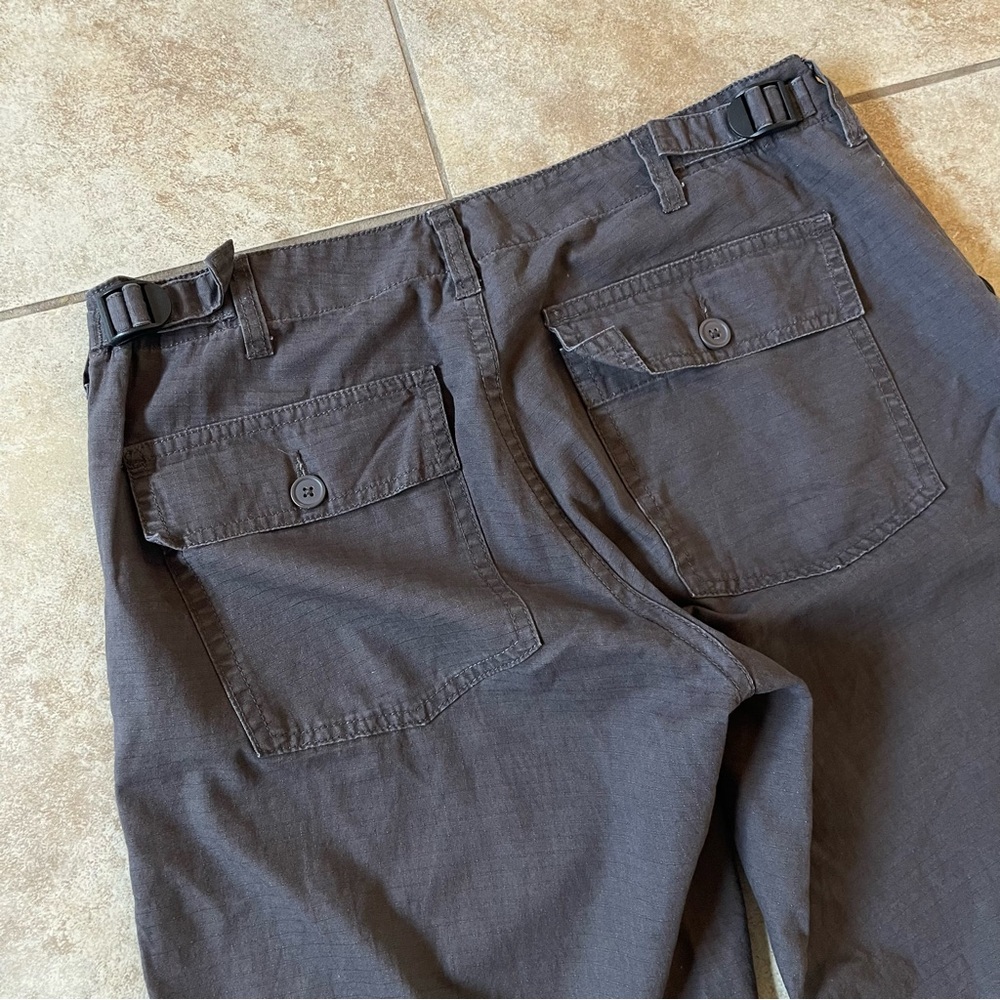Brandy Melville Grey Blue Cargo Straight Leg Pants - Picture 8 of 8